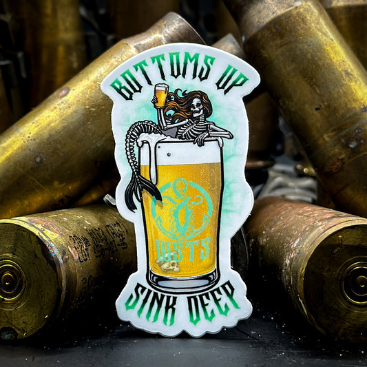 Bottoms Up Sticker