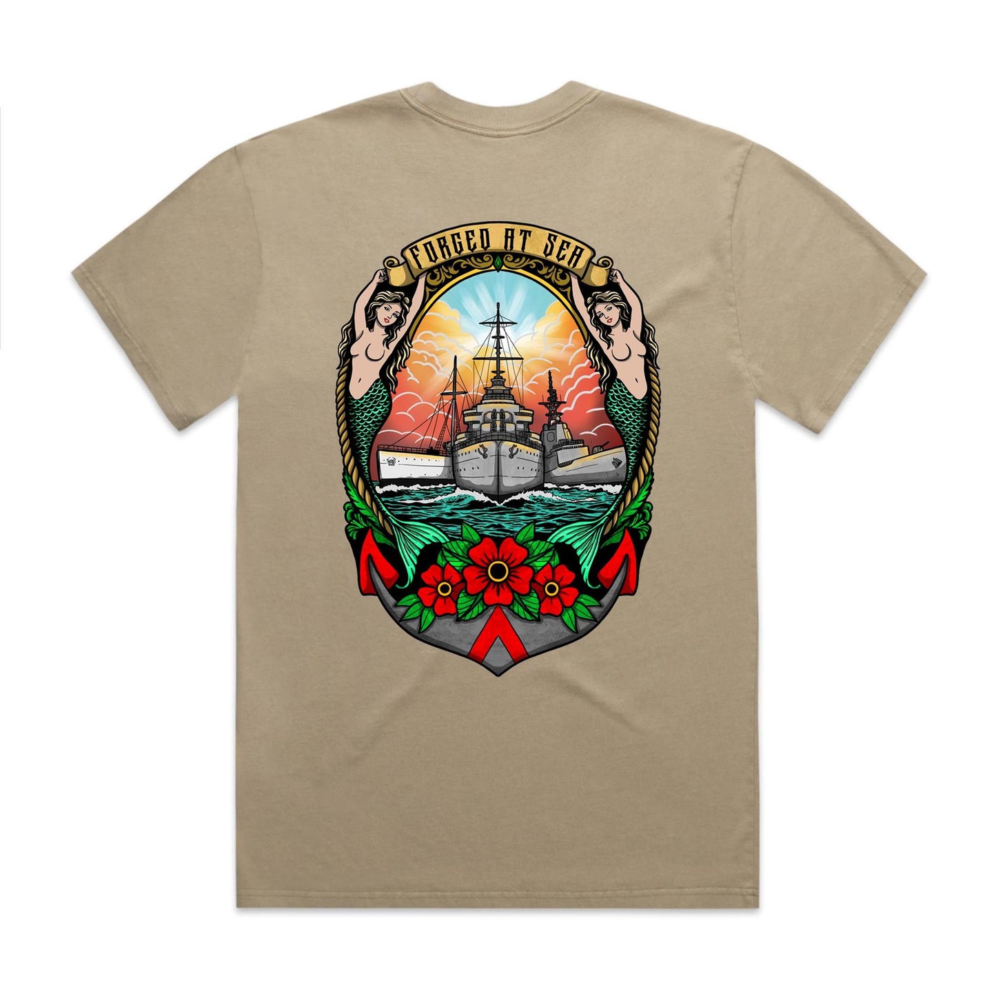 Forged at Sea Faded Tee