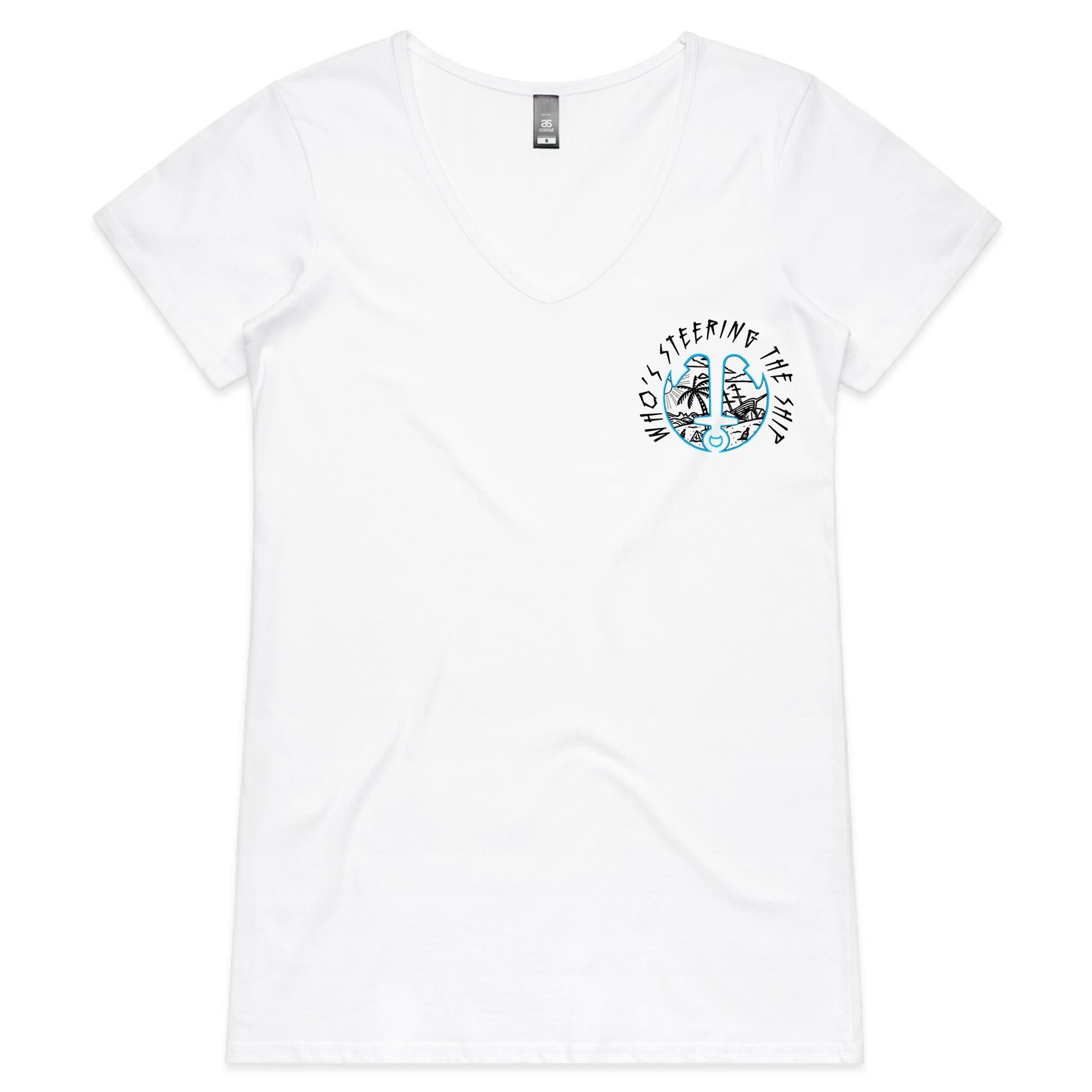 Ship Wrecked - Womens V-Neck T-Shirt