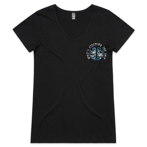 Ship Wrecked - Womens V-Neck T-Shirt