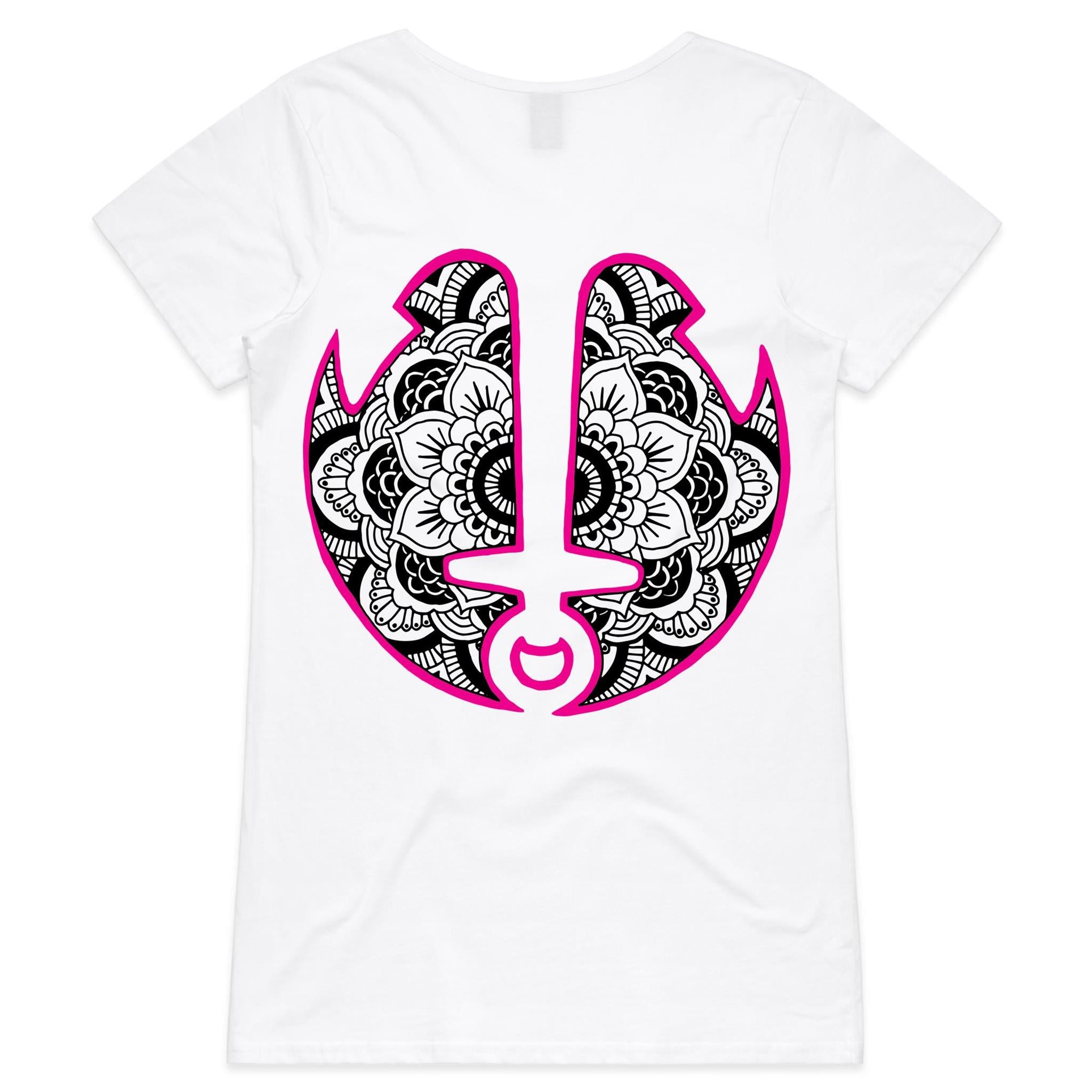 WSTS Mandala - Womens V-Neck T-Shirt