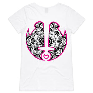 WSTS Mandala - Womens V-Neck T-Shirt